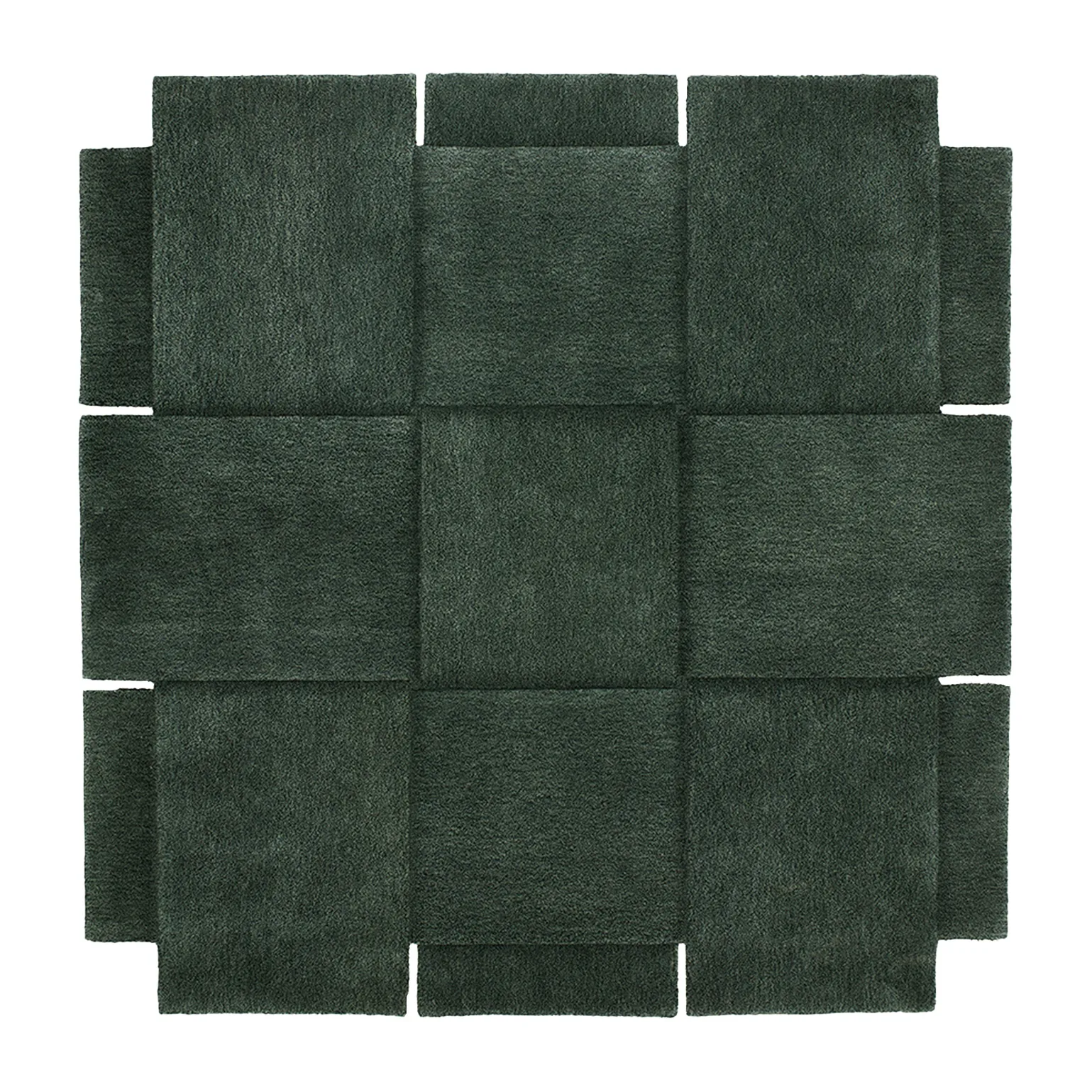 Basket matta, grön, 180x180 cm Design House Stockholm