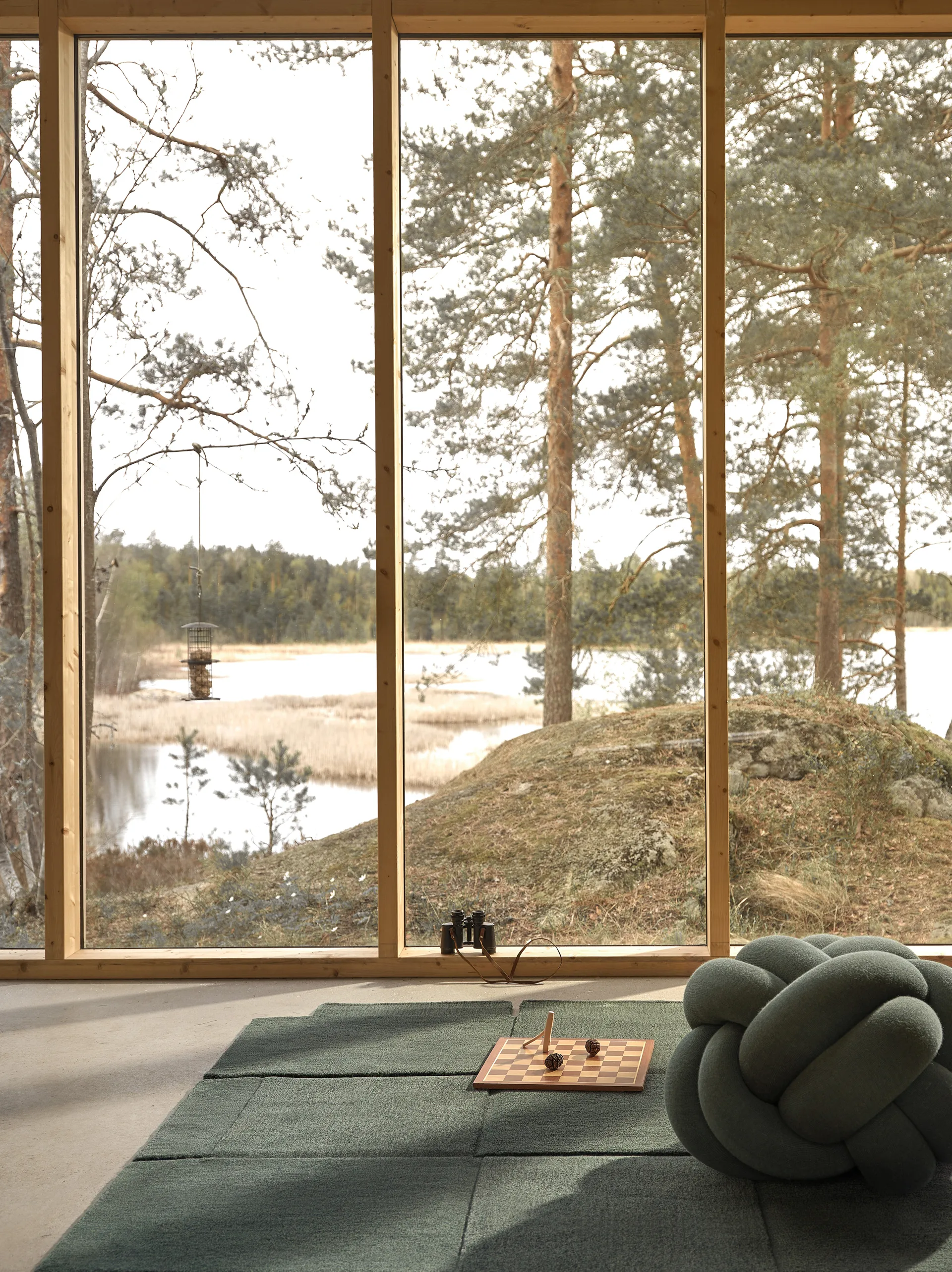 Basket matta, grön, 245x300 cm Design House Stockholm