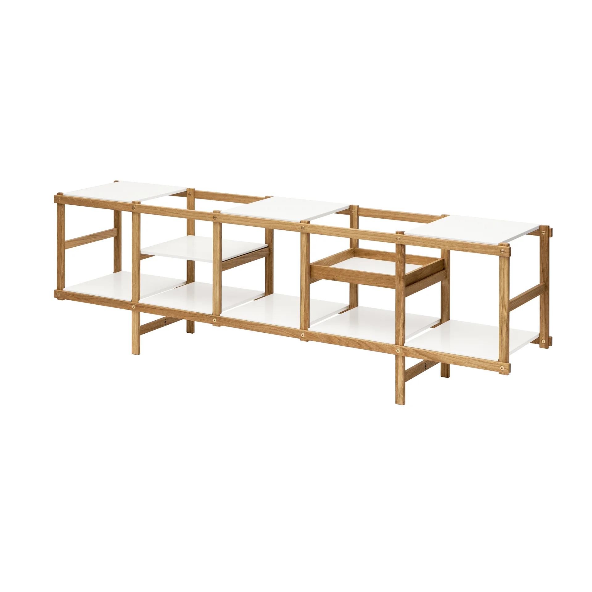 Frame hylla låg, Ek-vit Design House Stockholm