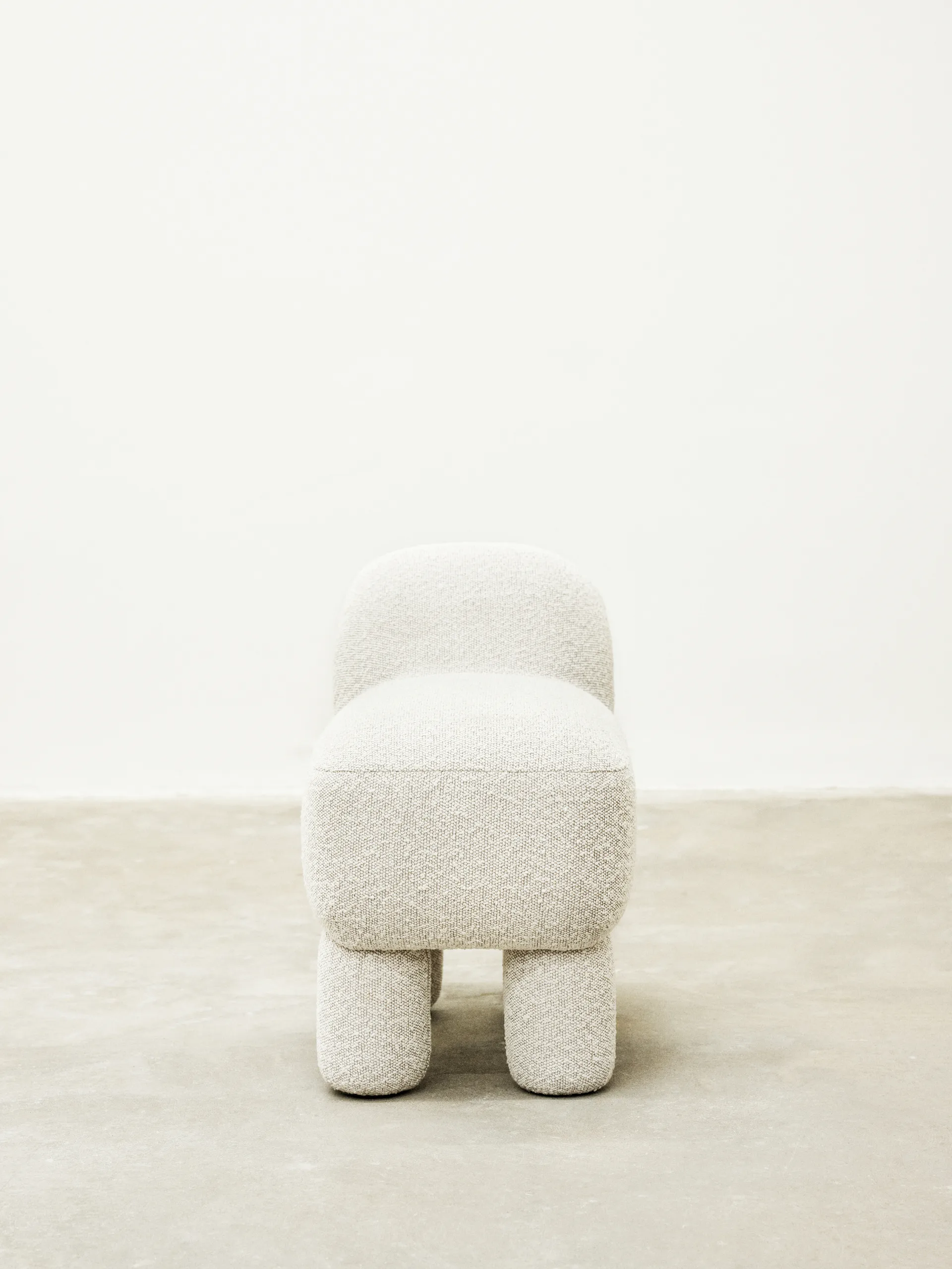 Lulu sittpuff 36x65 cm, Cream Design House Stockholm