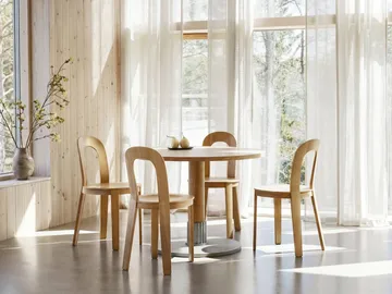 Tock Table matbord - Mörk ek, Ø110x76 cm - Design House Stockholm