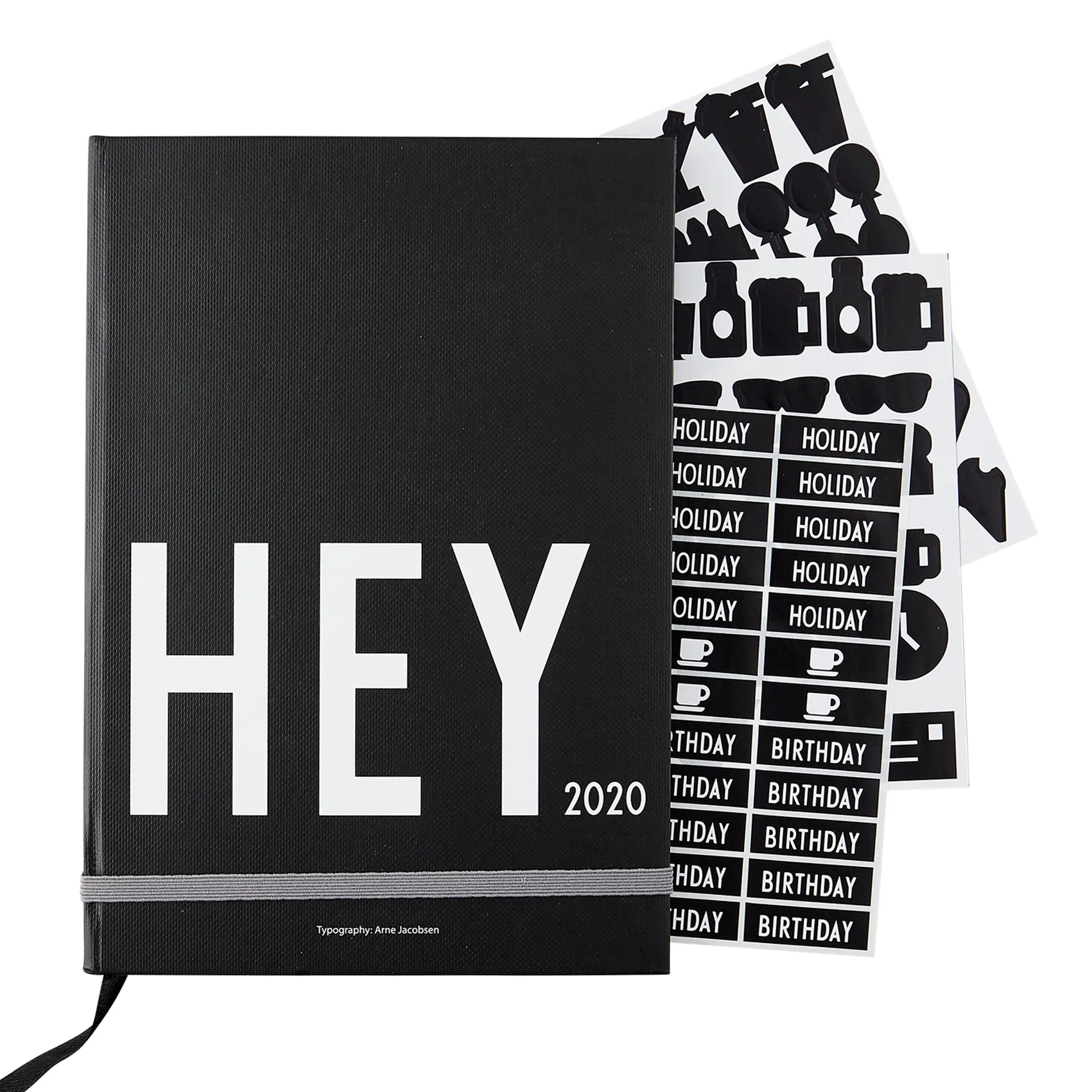Design Letters kalender 2020, Svart Design Letters