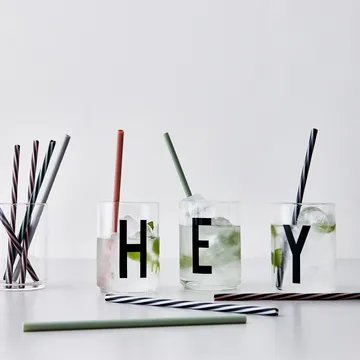 Design Letters sugrör 10-pack - Multi - Design Letters