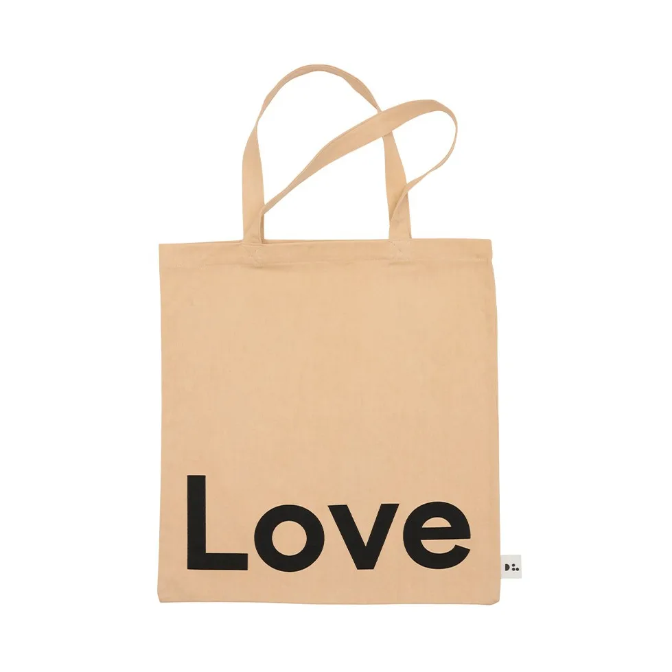 Design Letters Tote bag väska, Love-beige Design Letters