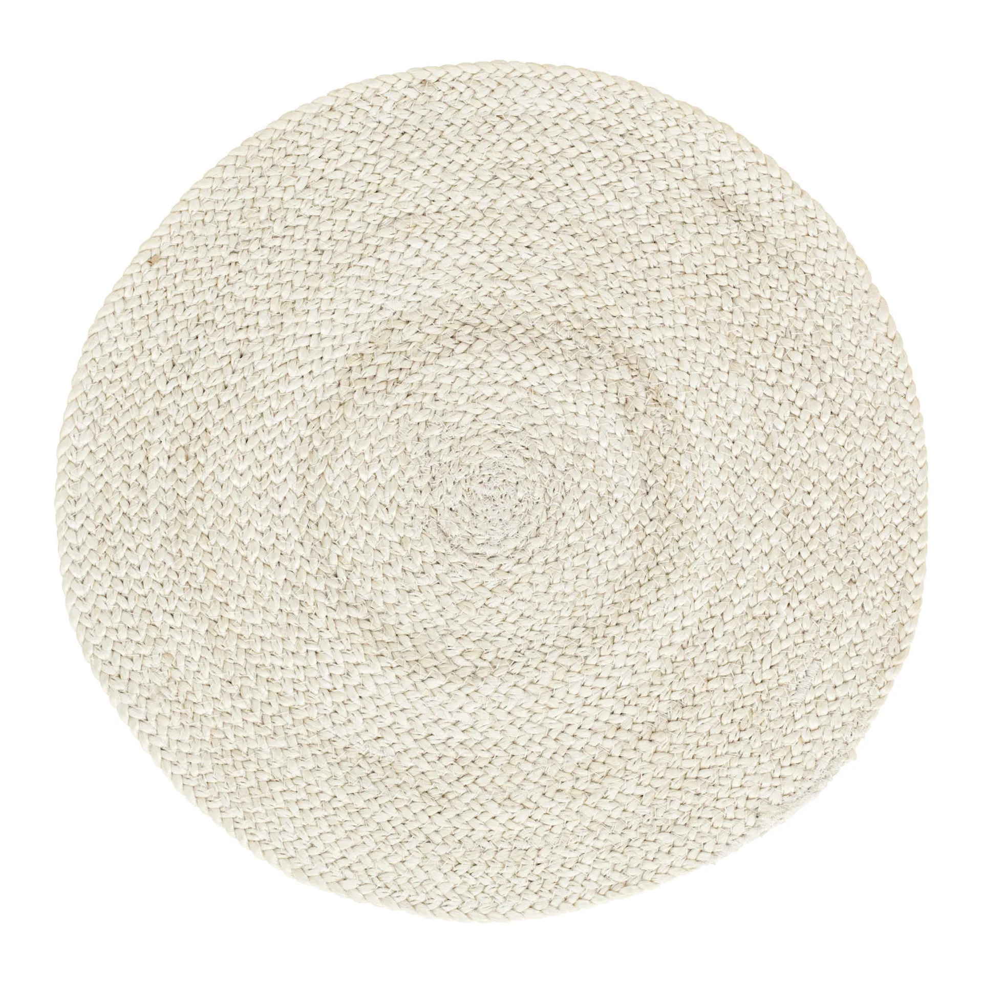 Braided bordstablett Ø38 cm, Ivory Dixie