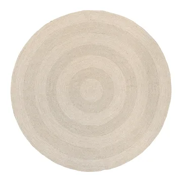 Ella jutematta Ø150 cm - Vit-natur - Dixie
