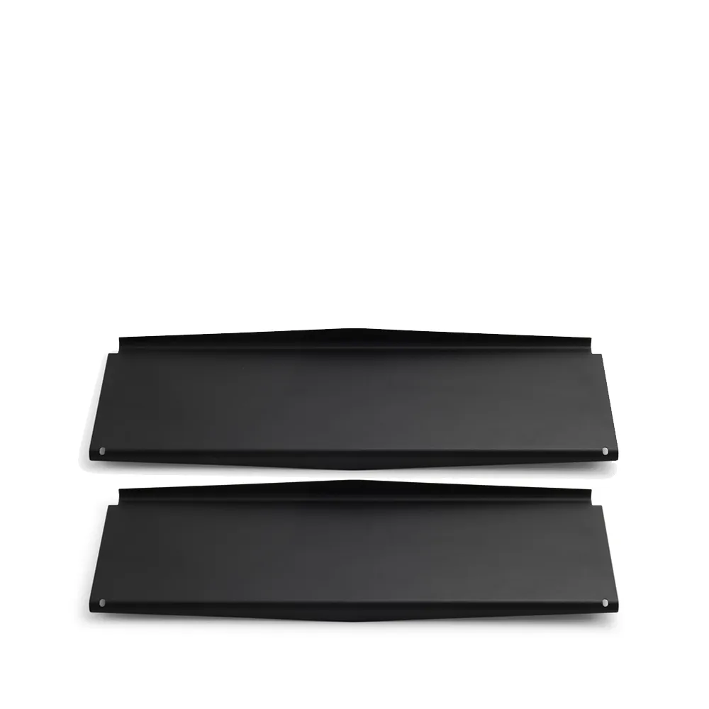 Ultra hyllplan, svart, 2-pack, d.22 cm dk3