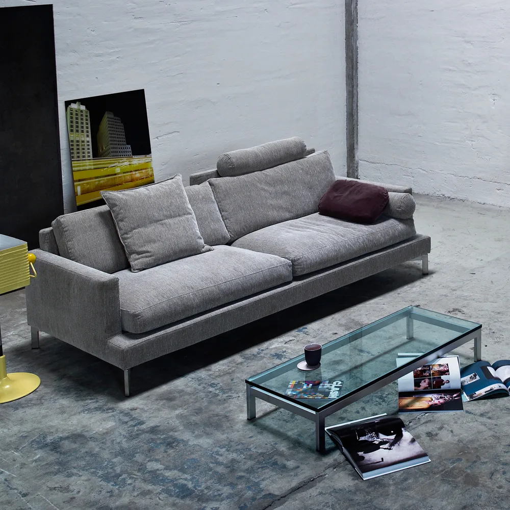 Great lift 3-sits soffa, tyg tangent 37 beige, kromben Eilersen