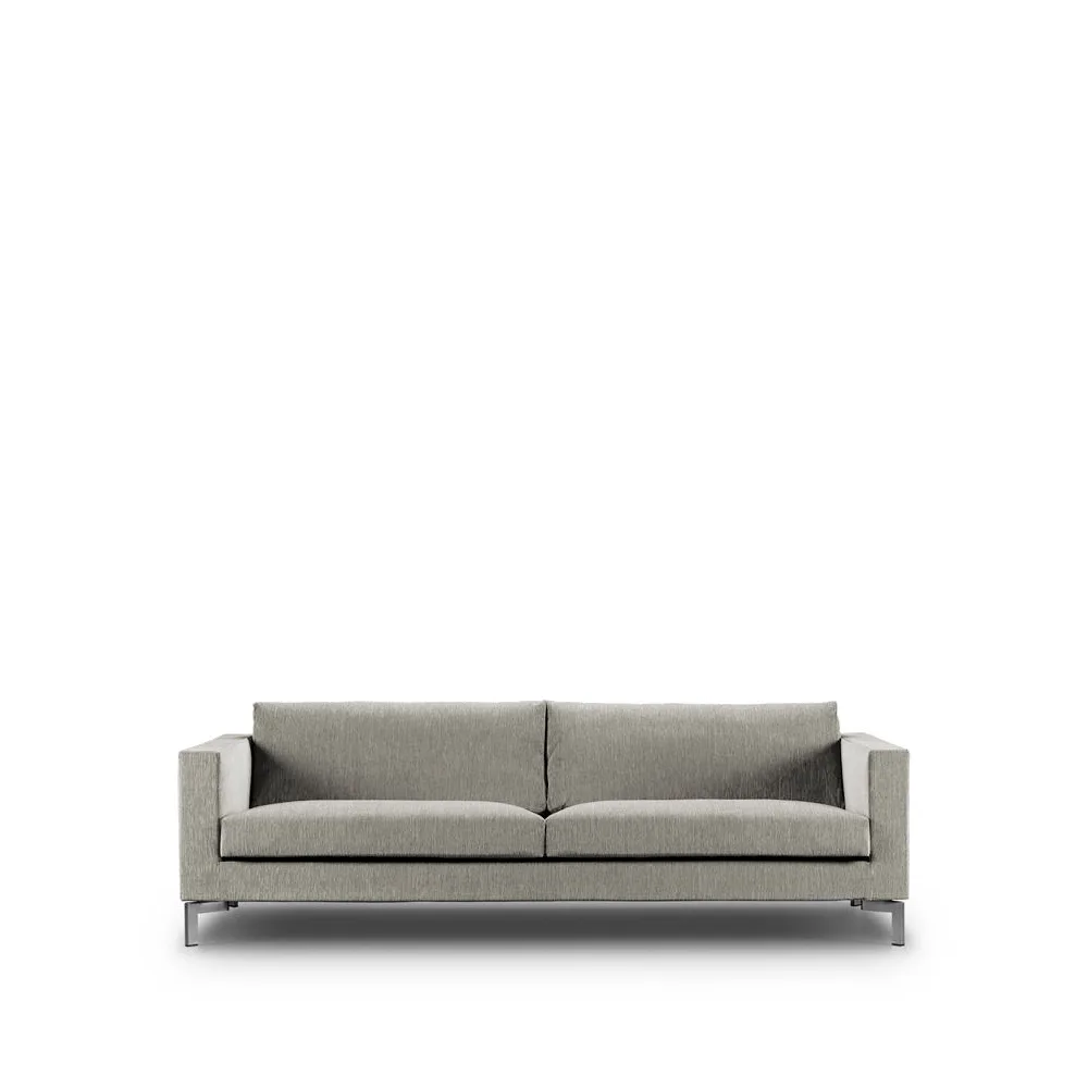 Zenith soffa, 3-sits, tangent 37 beige-stål-220 cm Eilersen