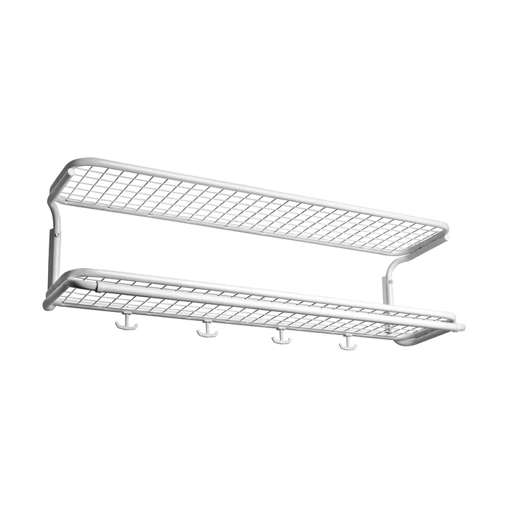 Classic 650 hatthylla - vit/vit, 2 plan, 100 cm - Essem Design
