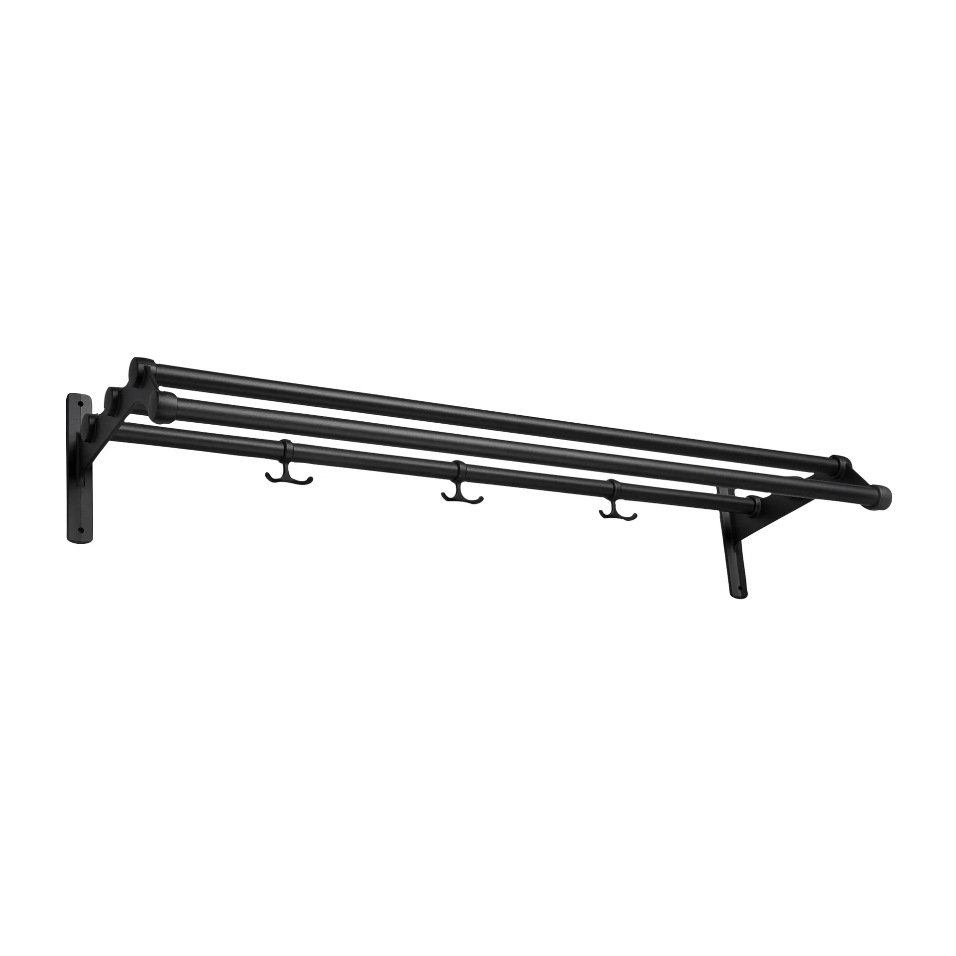 Nostalgi 291 hatthylla 100 cm, Svart-svart Essem Design