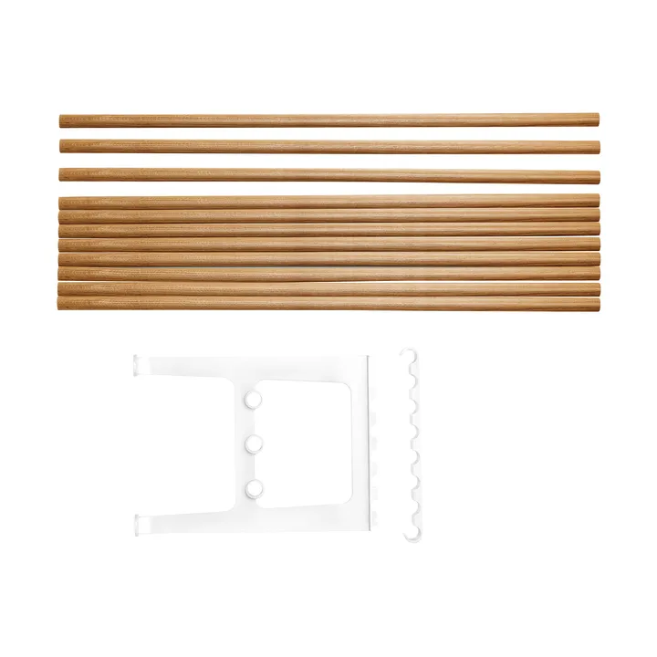 Nostalgi bänk påbyggnad 100 cm - Ek-vit - Essem Design