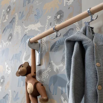 Nostalgi kroklist - Valnöt-svart stativ - Essem Design