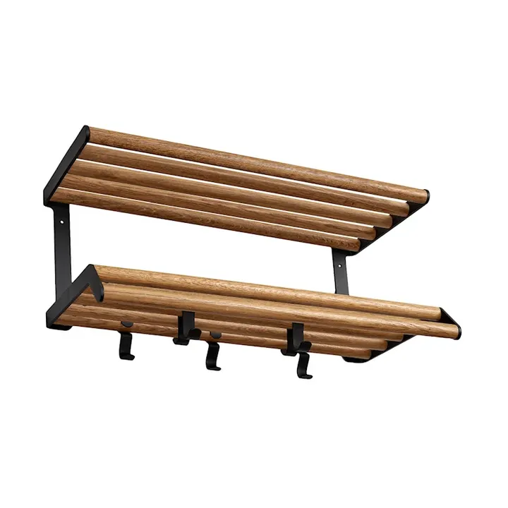 Tamburin hatthylla 60 cm - Ek-svart - Essem Design