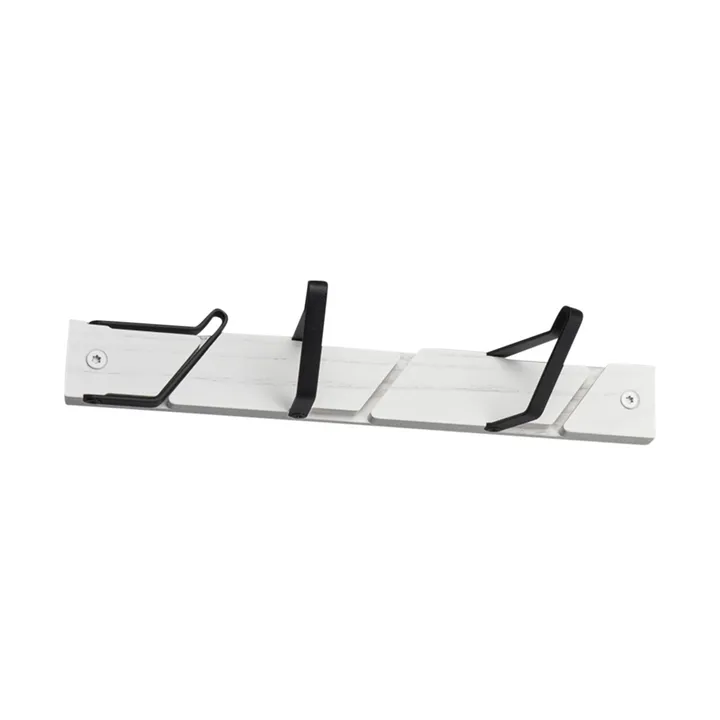 Tamburin kroklist 31,5 cm - Vit-svart - Essem Design