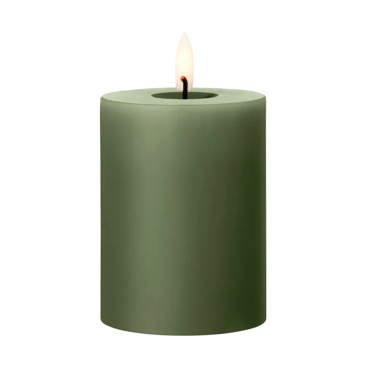ester & erik blockljus LED - 70 Green Soil, 10 cm - ester & erik