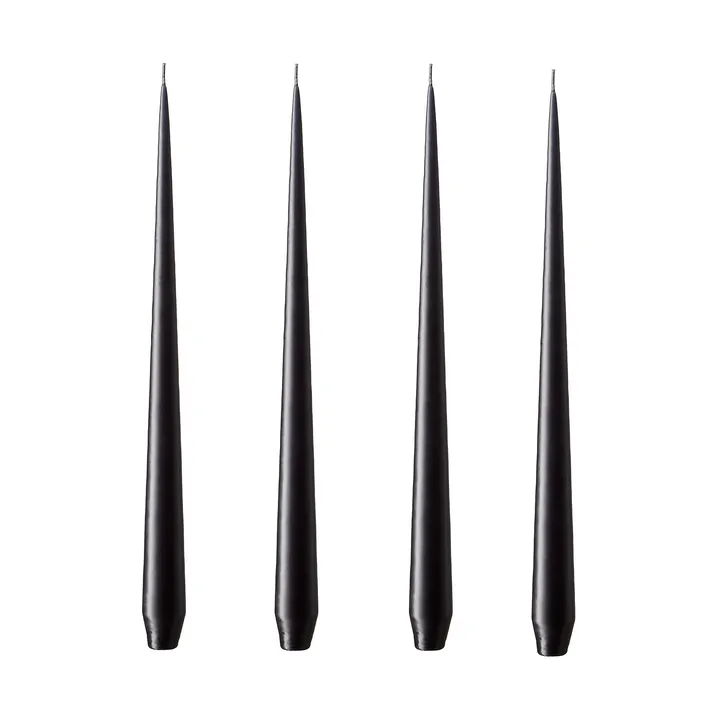 ester & erik ljus 4-pack matt - raw black, 32 cm - ester & erik