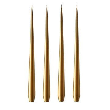 ester & erik ljus 42 cm 4-pack metallic - Gold - ester & erik