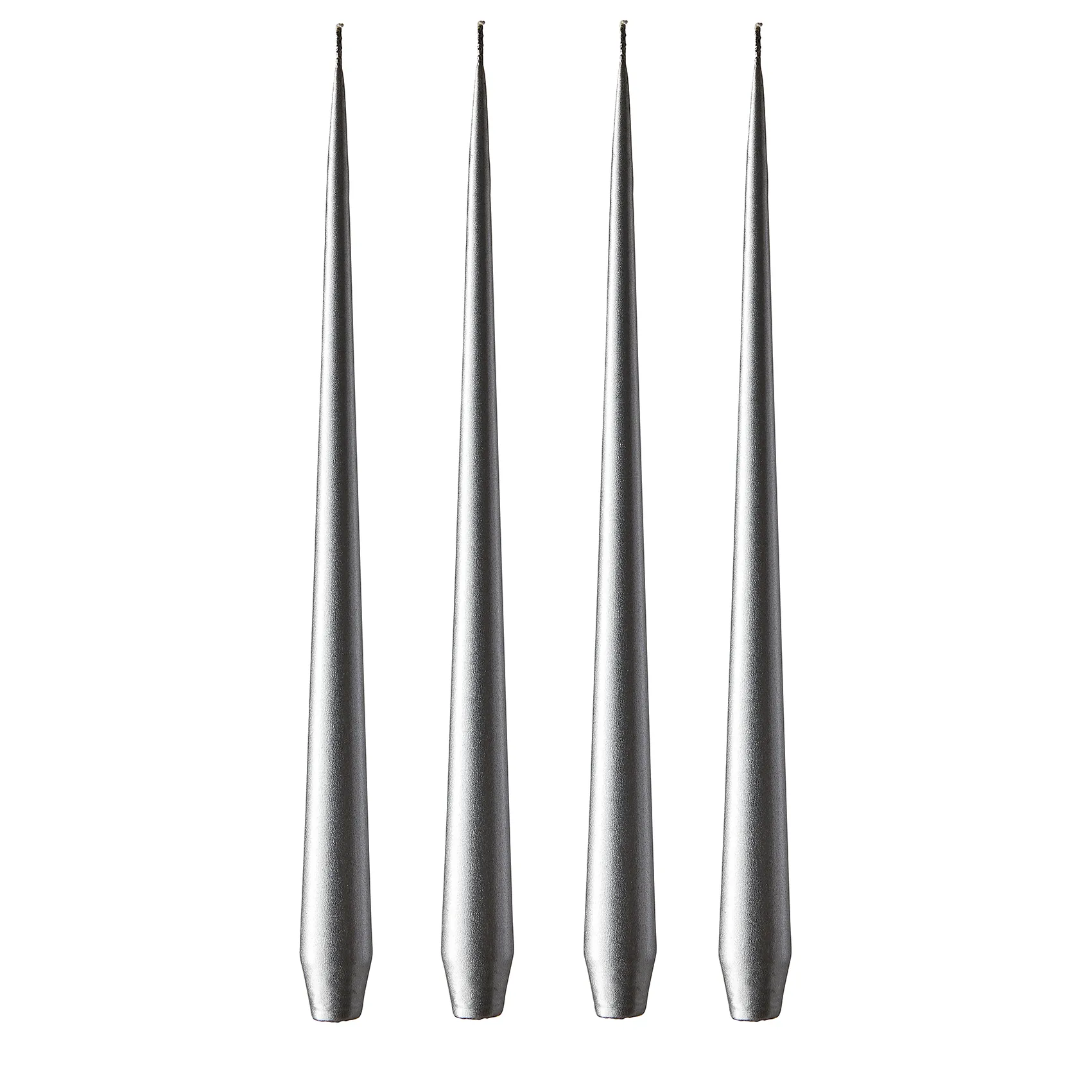 ester & erik ljus 42 cm 4-pack metallic, Silver ester & erik