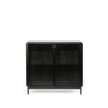 Anders sideboard - Svart 2 glasdörrar metall - Ethnicraft