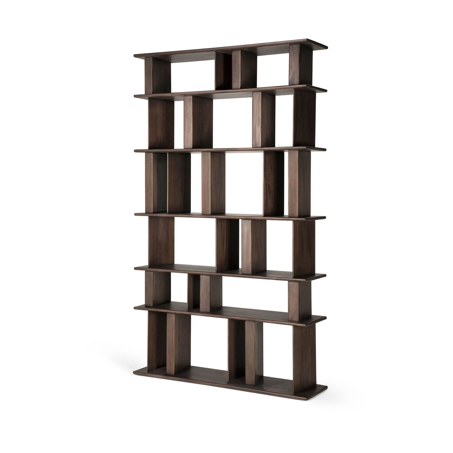 Block bokhylla, Espresso matte mahogany, 120x207 cm Ethnicraft