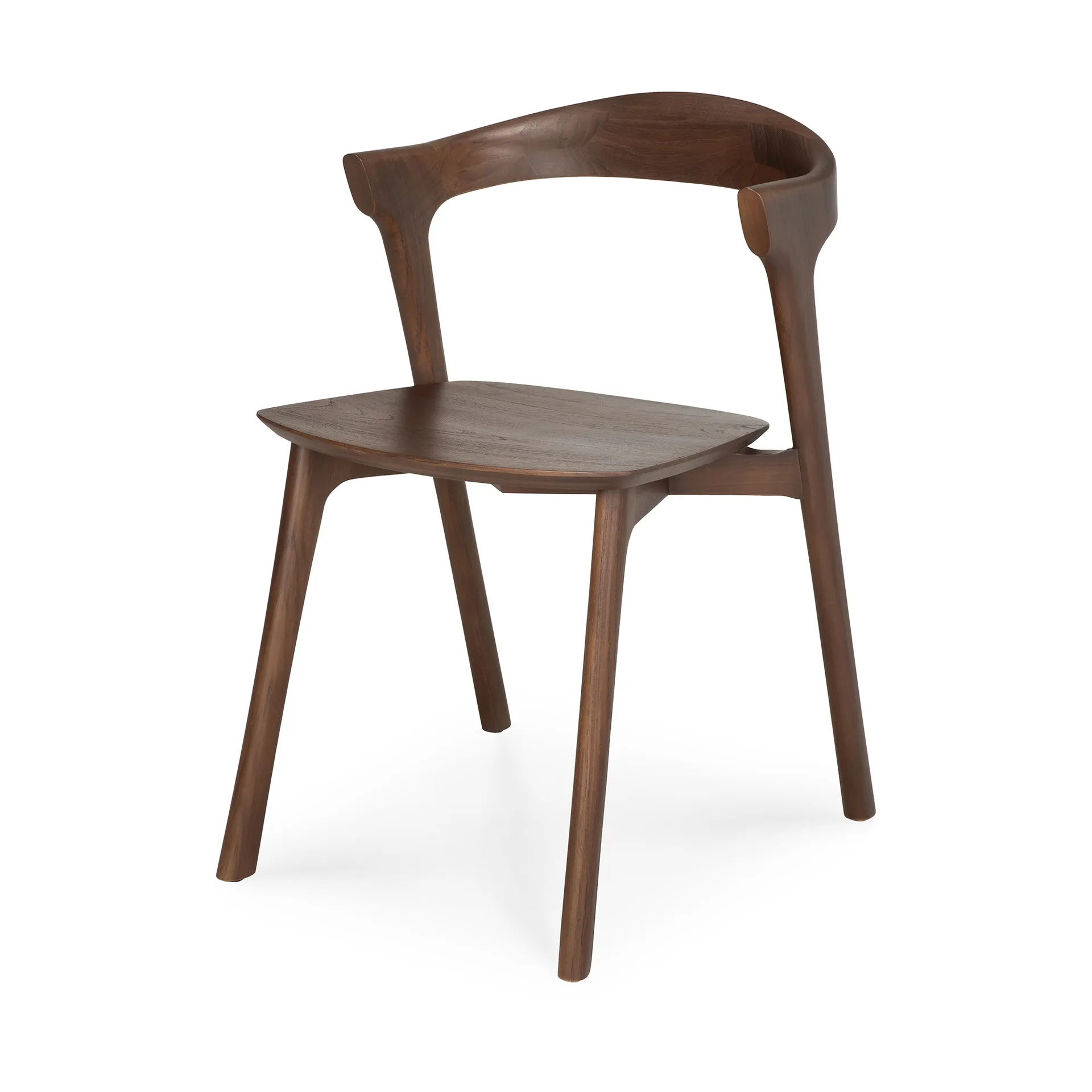 Bok stol, Lackad teak brown Ethnicraft