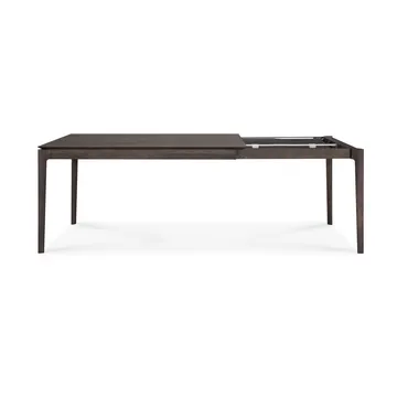 Bok utdragbart matbord - Brunlackerad ek, 90x140/220 cm - Ethnicraft