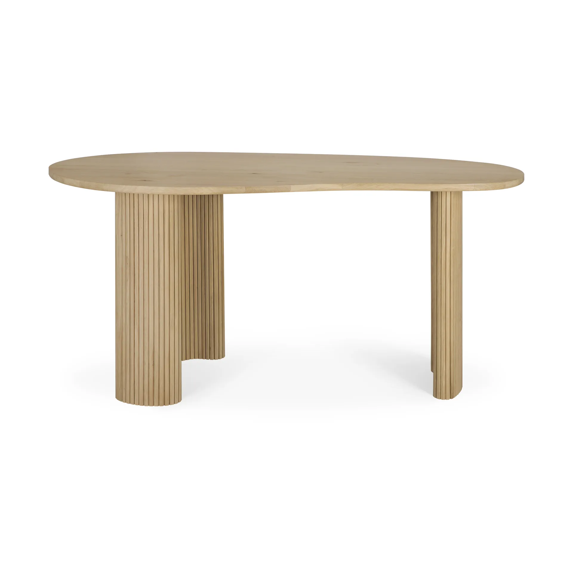 Boomerang skrivbord, Lackerad ek, 160x83x76 cm Ethnicraft