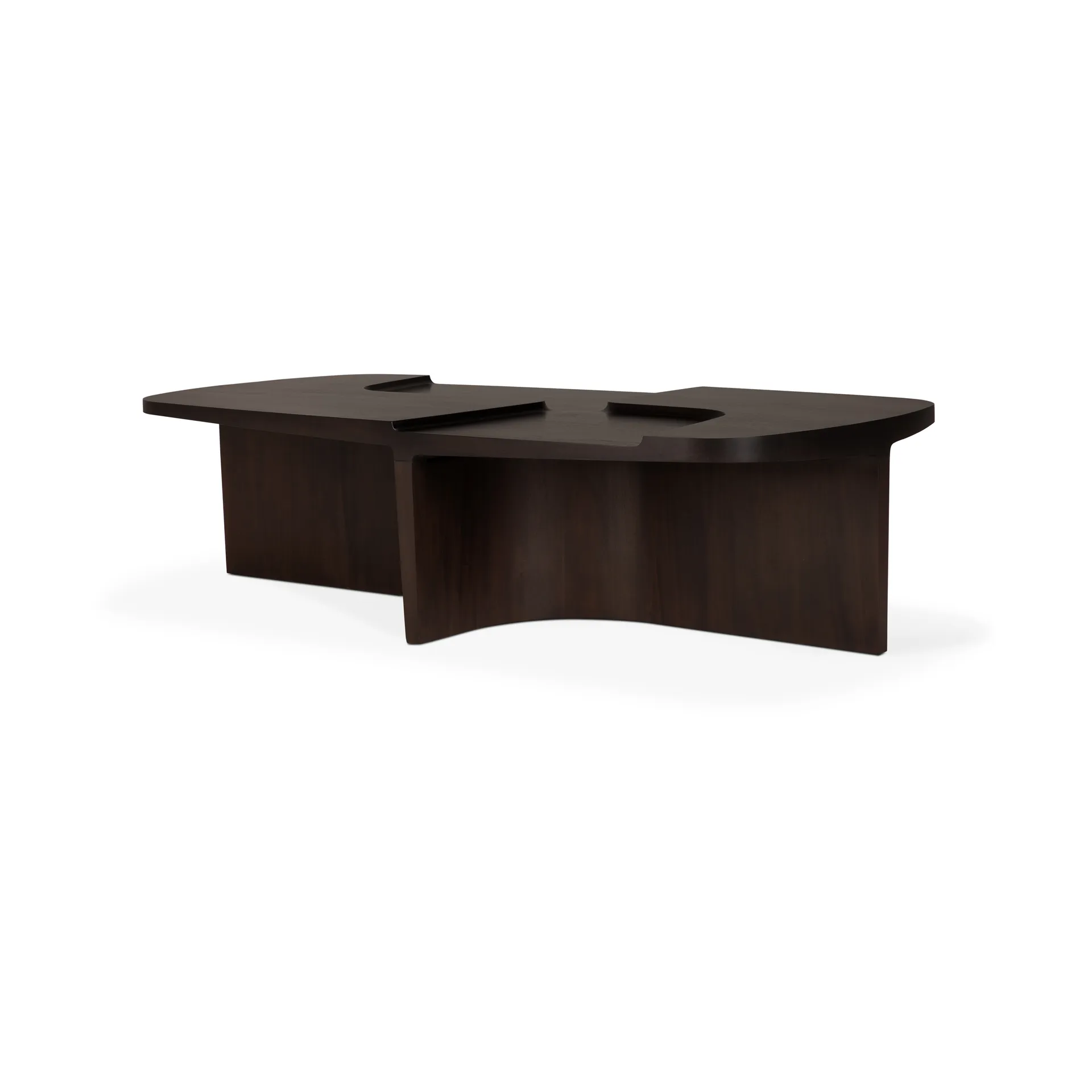 Brutalist soffbord, Rose brown mahogany, 143x75 cm Ethnicraft