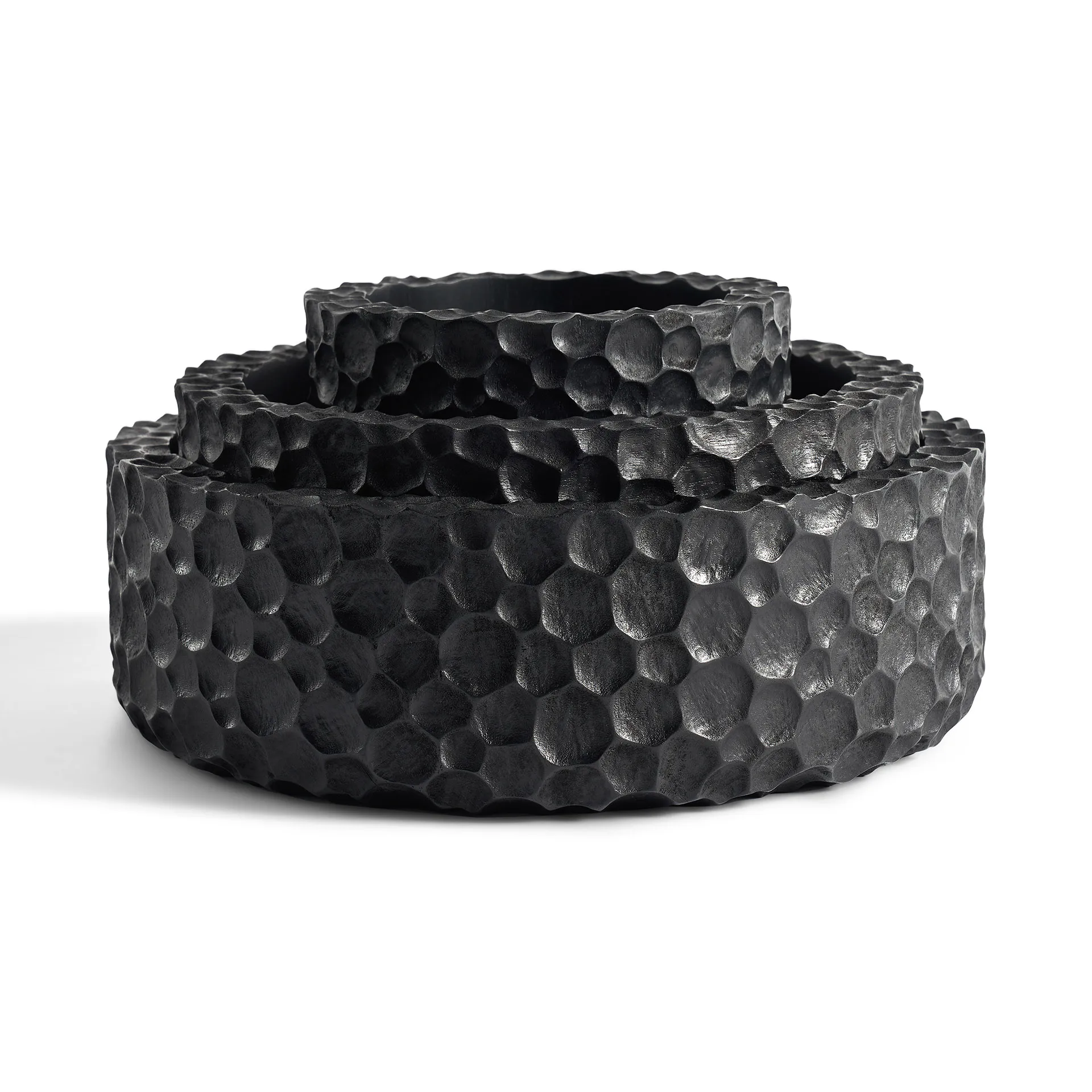Chopped bowls set om 3, Lackad mahogny Ethnicraft