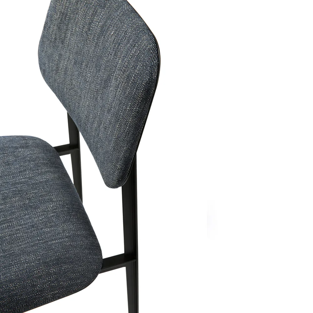 DC Dining stol, Light grey-Black metal Ethnicraft