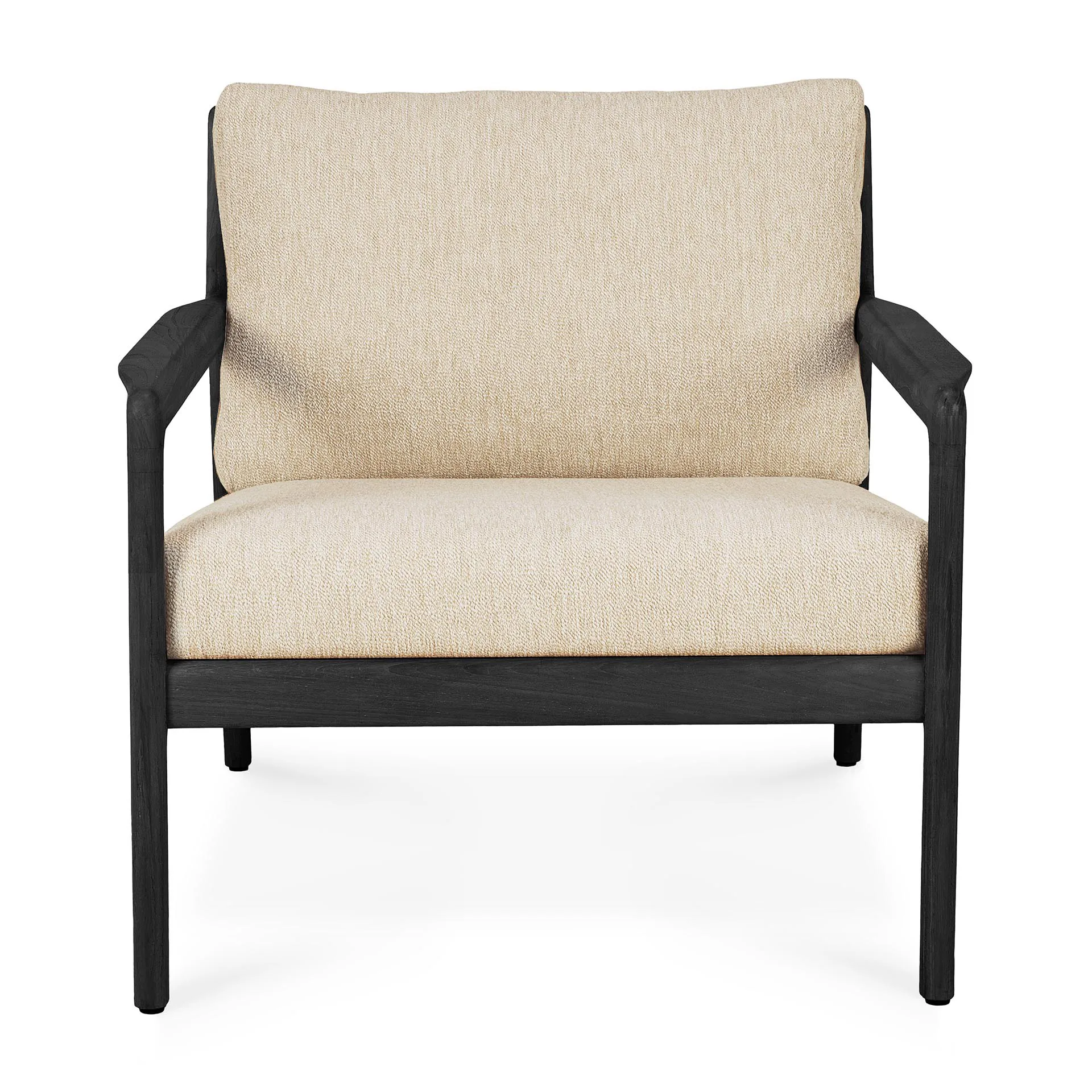 Jack outdoor loungefåtölj svartbetsad teak, Natural Ethnicraft