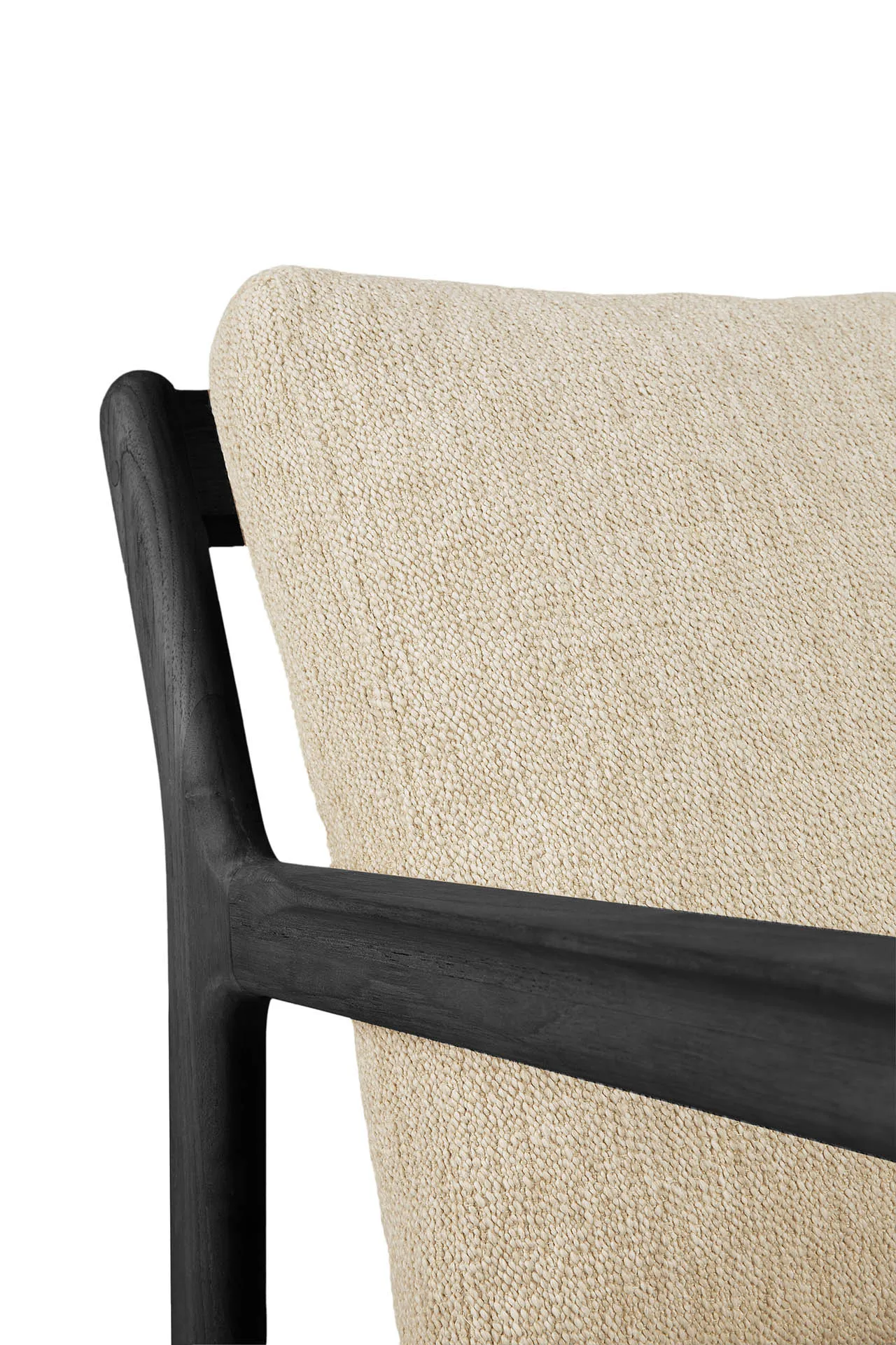 Jack outdoor loungefåtölj svartbetsad teak, Natural Ethnicraft