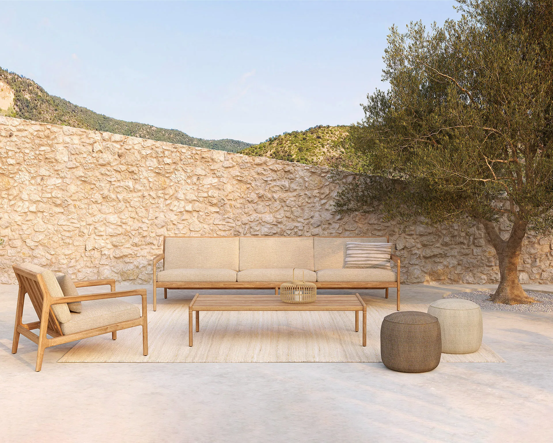 Jack outdoor loungefåtölj teak, Natural Ethnicraft