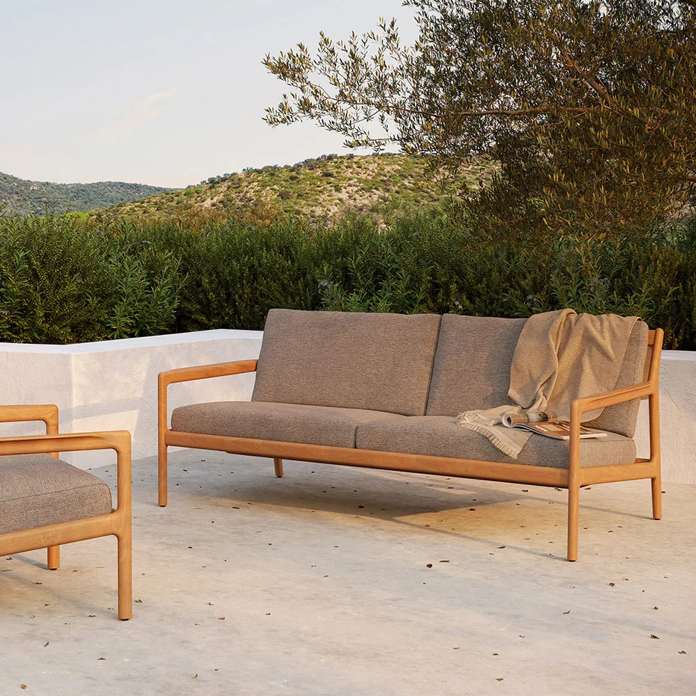 Jack outdoor soffa 2-sits teak, Mocha Ethnicraft