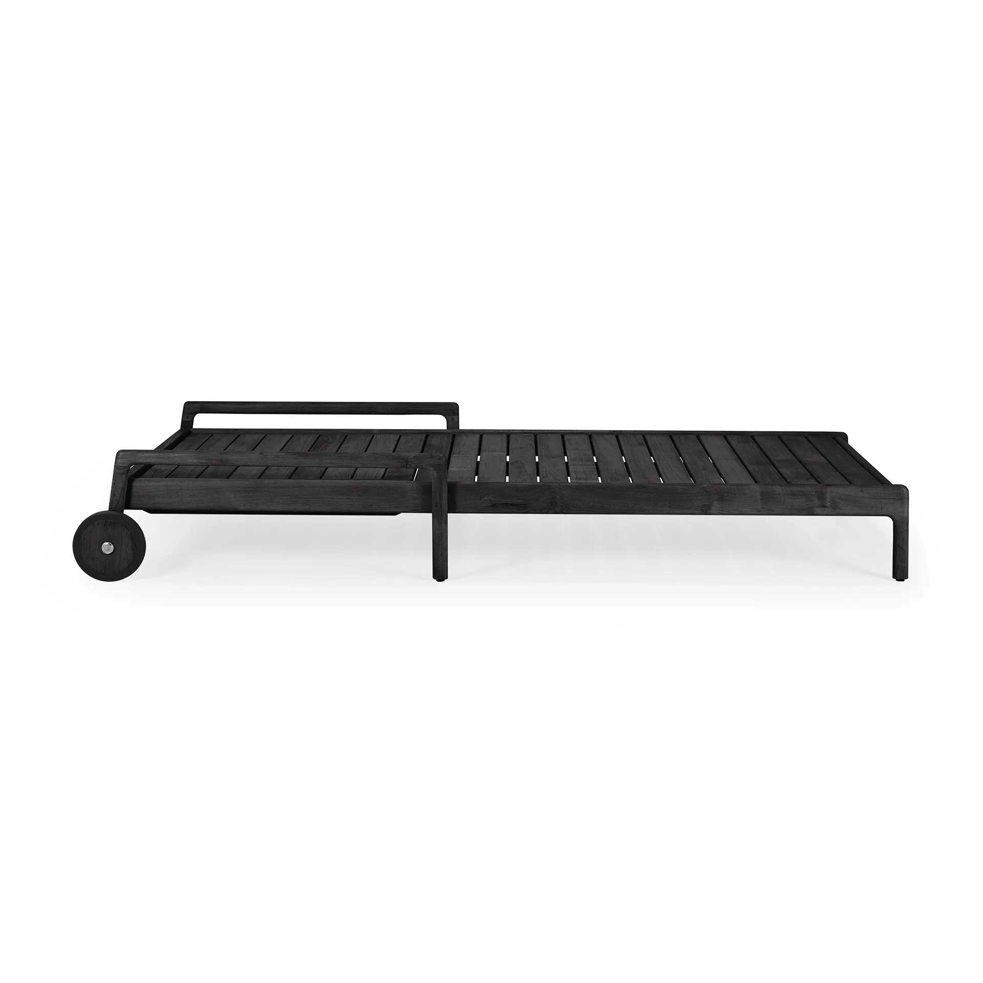 Jack outdoor solsäng svartbetsad teak, Exkl. dyna Ethnicraft