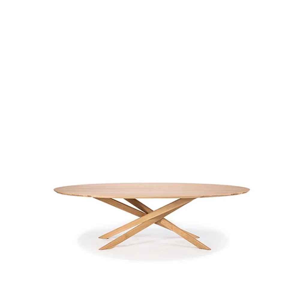Mikado soffbord ovalt, Oak wax oil oval Ethnicraft