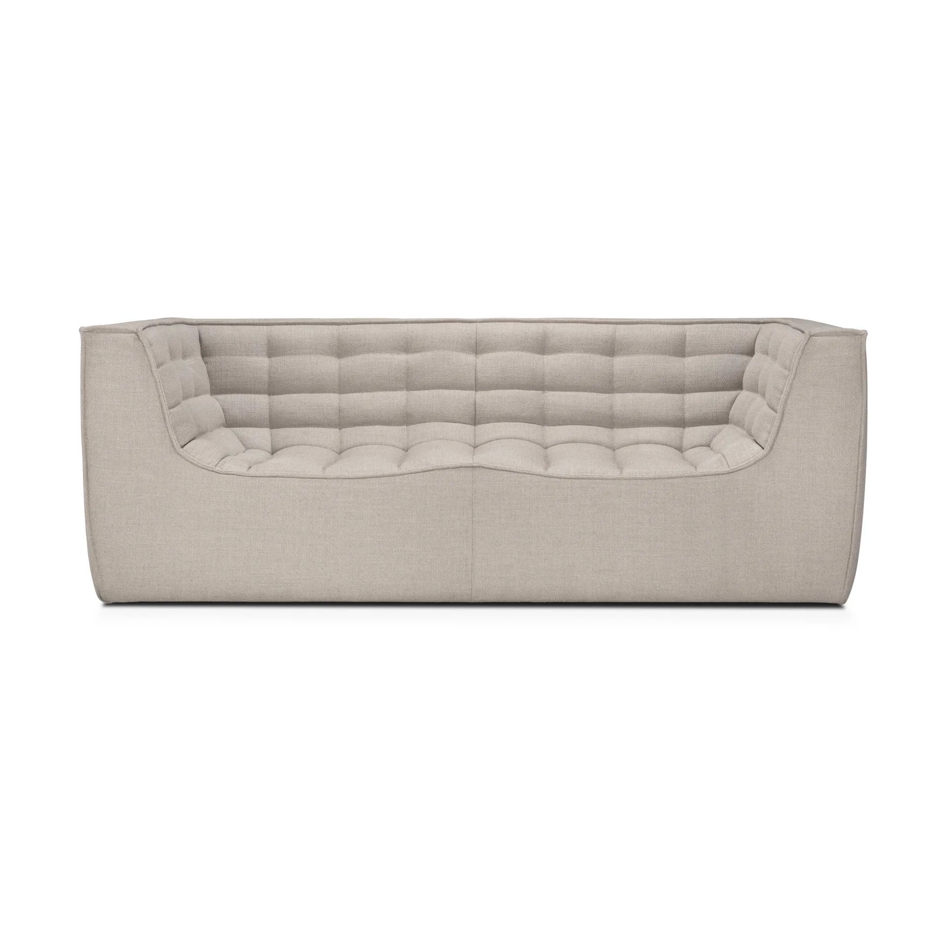 N701 soffa 2-sits, Beige, med armstöd Ethnicraft