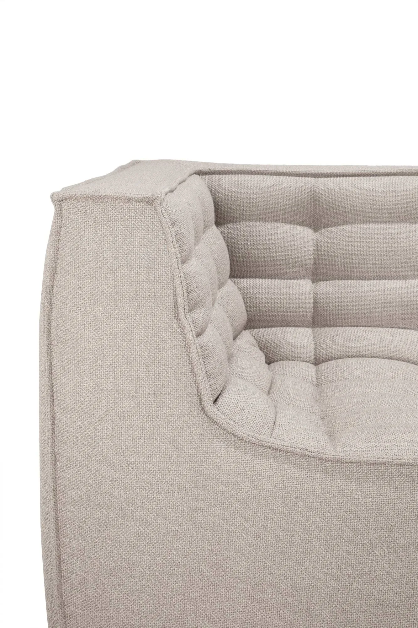 N701 soffa 2-sits, Beige, med armstöd Ethnicraft