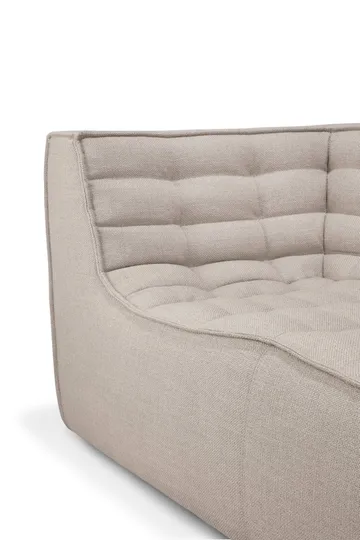 N701 soffa 2-sits - Beige, med armstöd - Ethnicraft