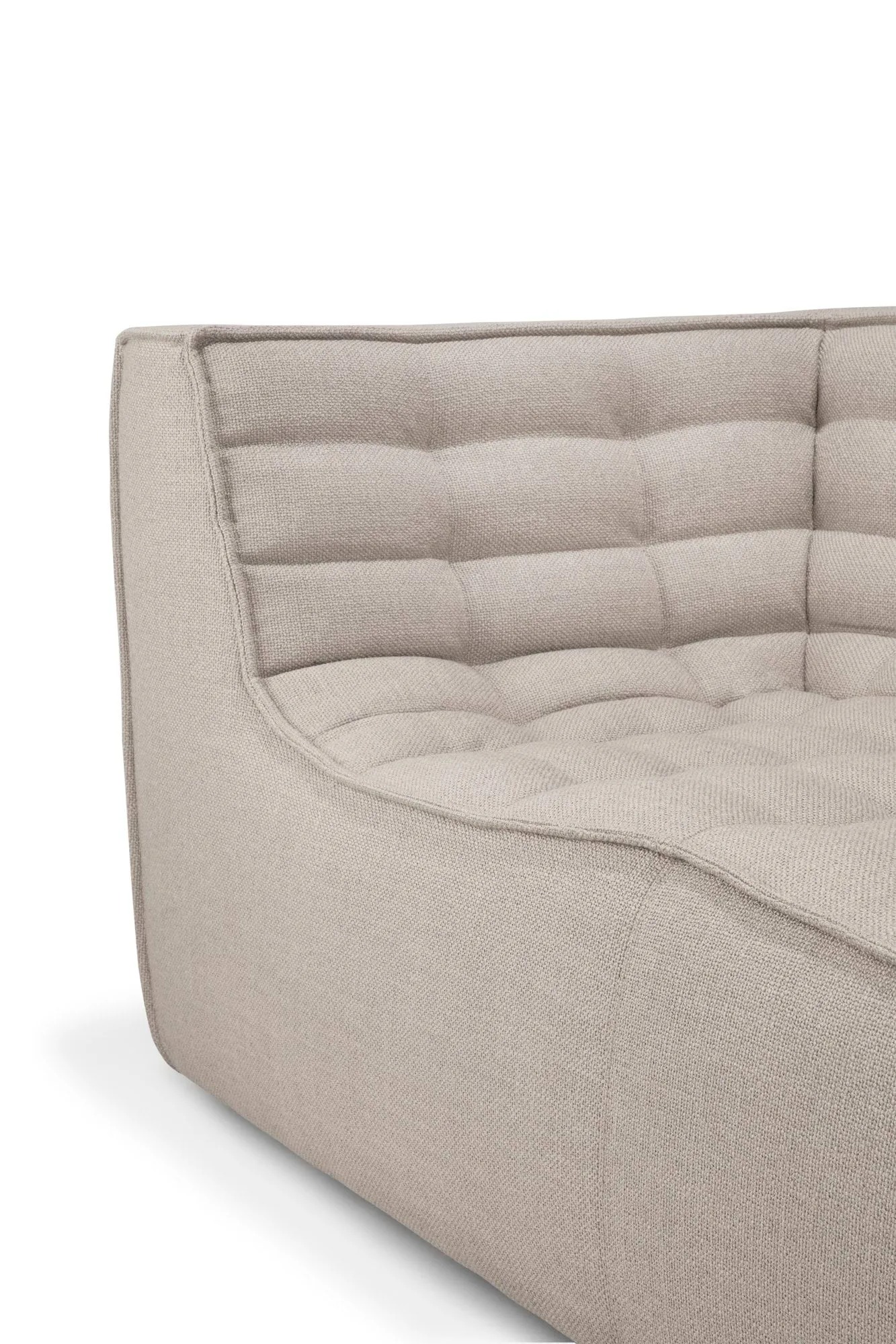 N701 soffa 3-sits, Beige, med armstöd Ethnicraft