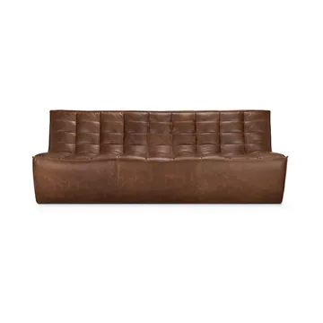 N701 soffa 3-sits - Läder Chestnut - Ethnicraft