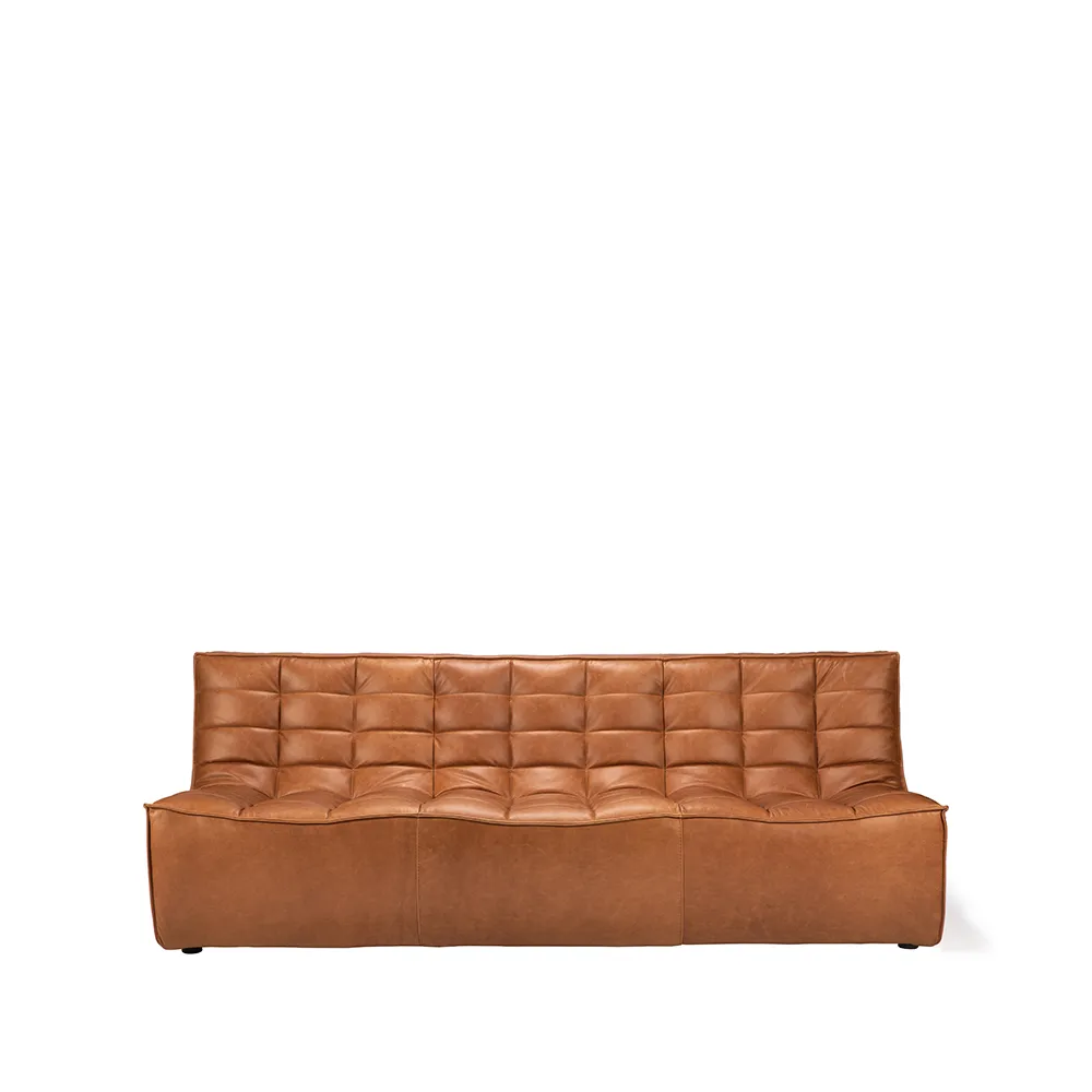 N701 soffa 3-sits, Läder old saddle Ethnicraft