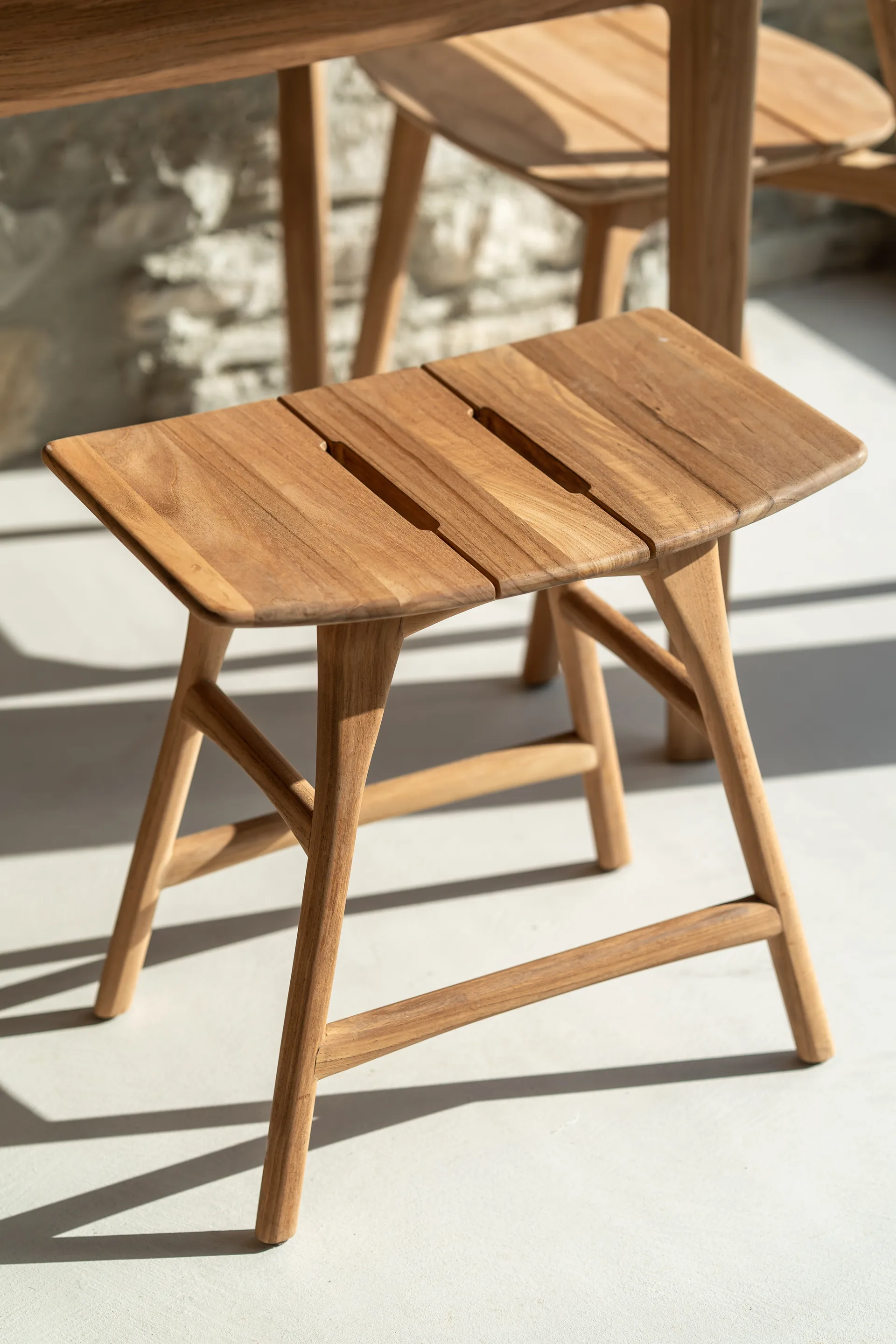 Osso outdoor pall, Teak 50 cm Ethnicraft