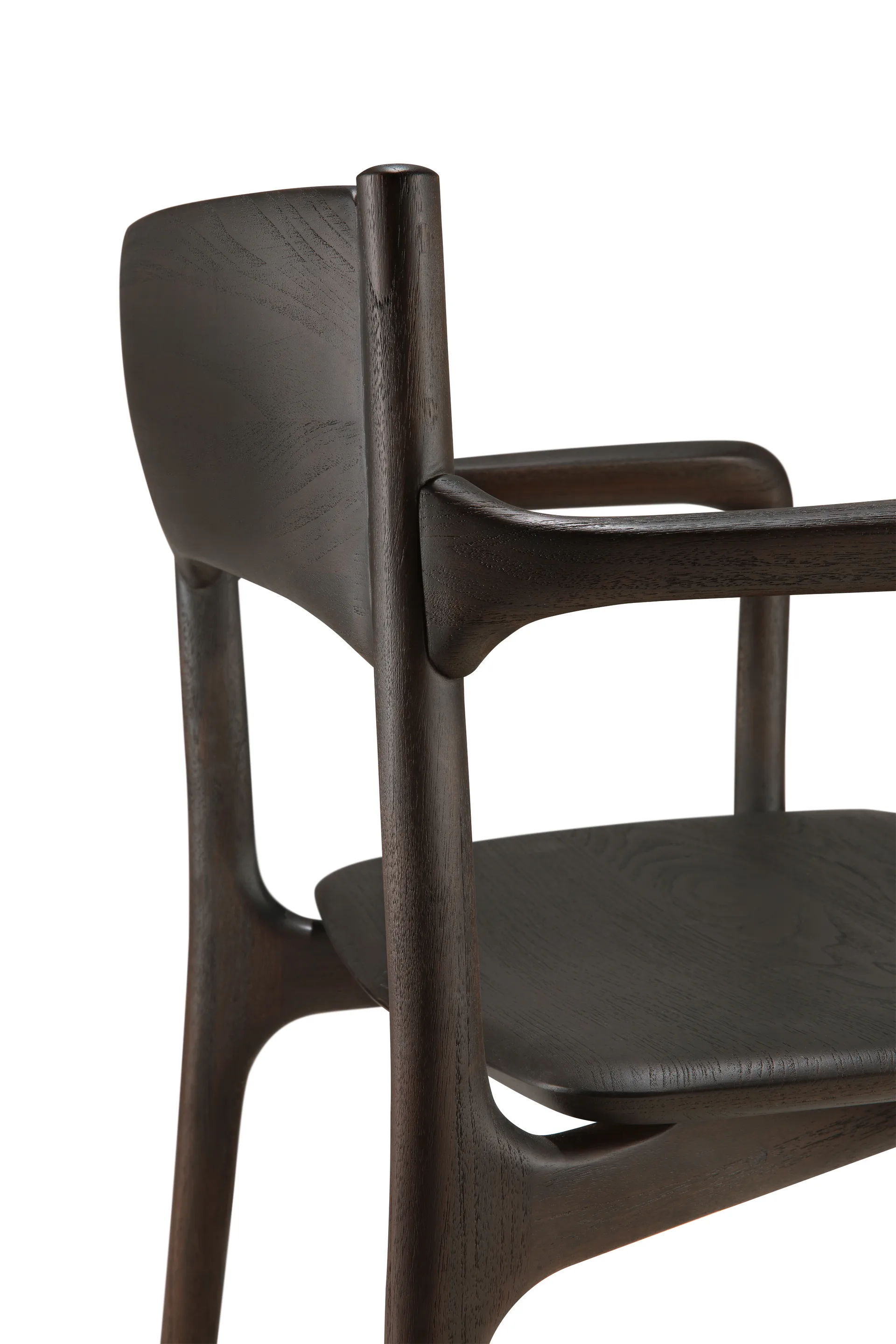 PI karmstol, Dark brown teak Ethnicraft