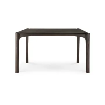 PI matbord - Dark brown teak, 140x80 cm - Ethnicraft