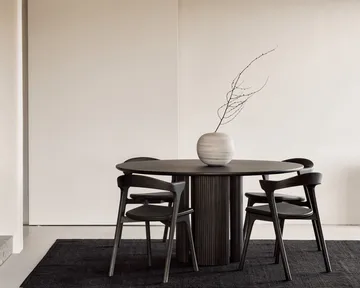 Roller Max matbord - Mörkbrunbetsad mahogny, Ø150 cm - Ethnicraft