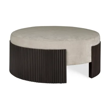 Roller Max sittpuff - Dark brown mahogny, Ø85x35 cm - Ethnicraft