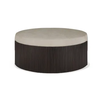 Roller Max sittpuff - Dark brown mahogny, Ø85x35 cm - Ethnicraft