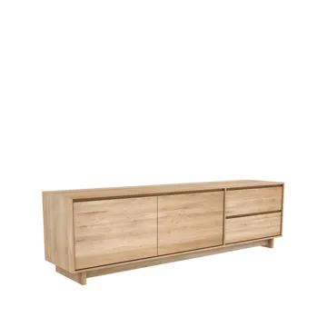 Wave mediabänk 60x210 cm - Hårdvaxoljad ek - Ethnicraft